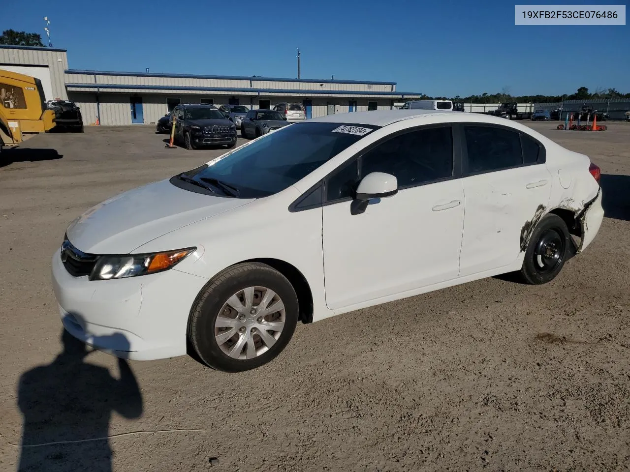 2012 Honda Civic Lx VIN: 19XFB2F53CE076486 Lot: 74762704