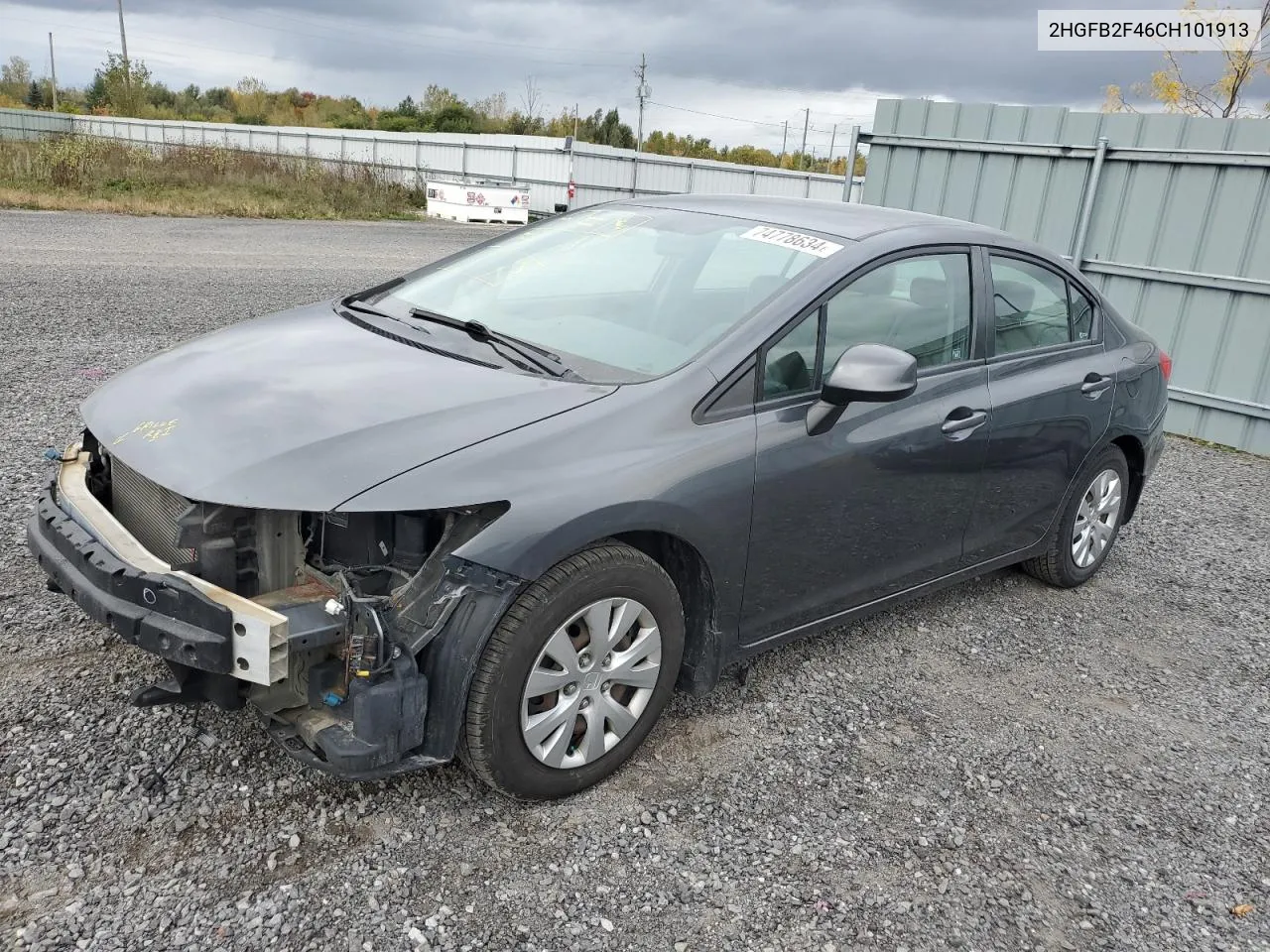 2HGFB2F46CH101913 2012 Honda Civic Lx