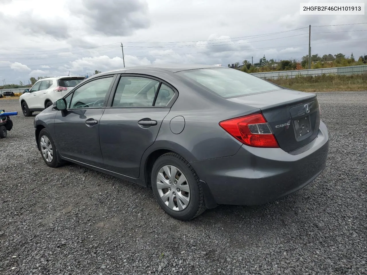 2012 Honda Civic Lx VIN: 2HGFB2F46CH101913 Lot: 74778634