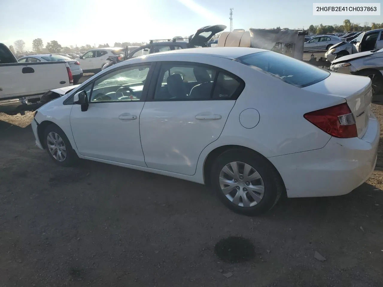 2012 Honda Civic Lx VIN: 2HGFB2E41CH037863 Lot: 74809624