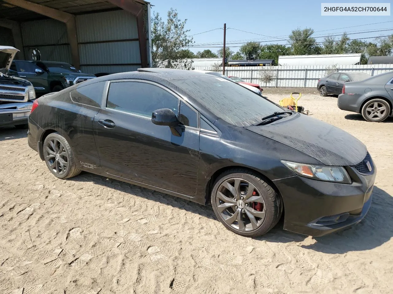 2012 Honda Civic Si VIN: 2HGFG4A52CH700644 Lot: 74824064