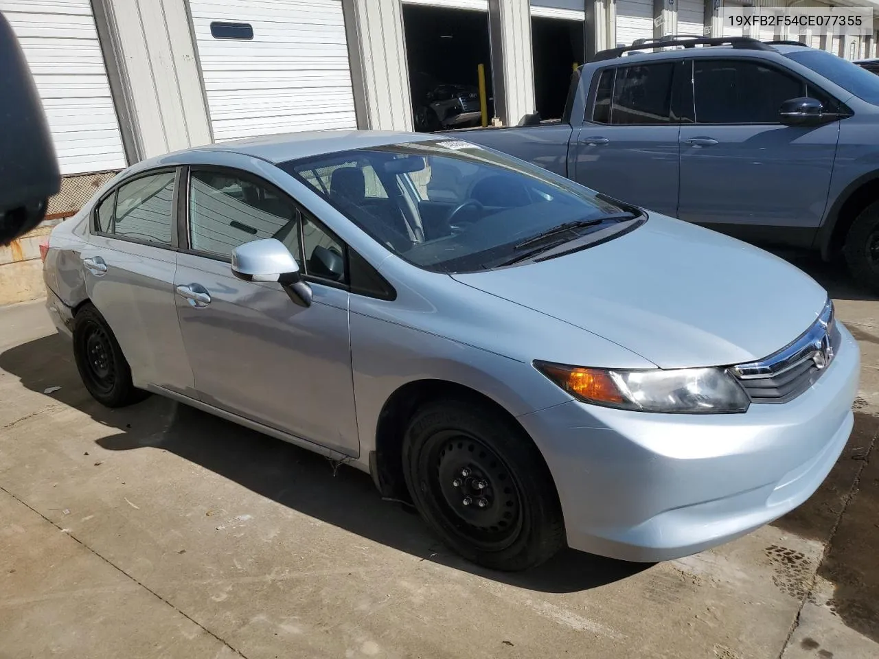 2012 Honda Civic Lx VIN: 19XFB2F54CE077355 Lot: 74836404