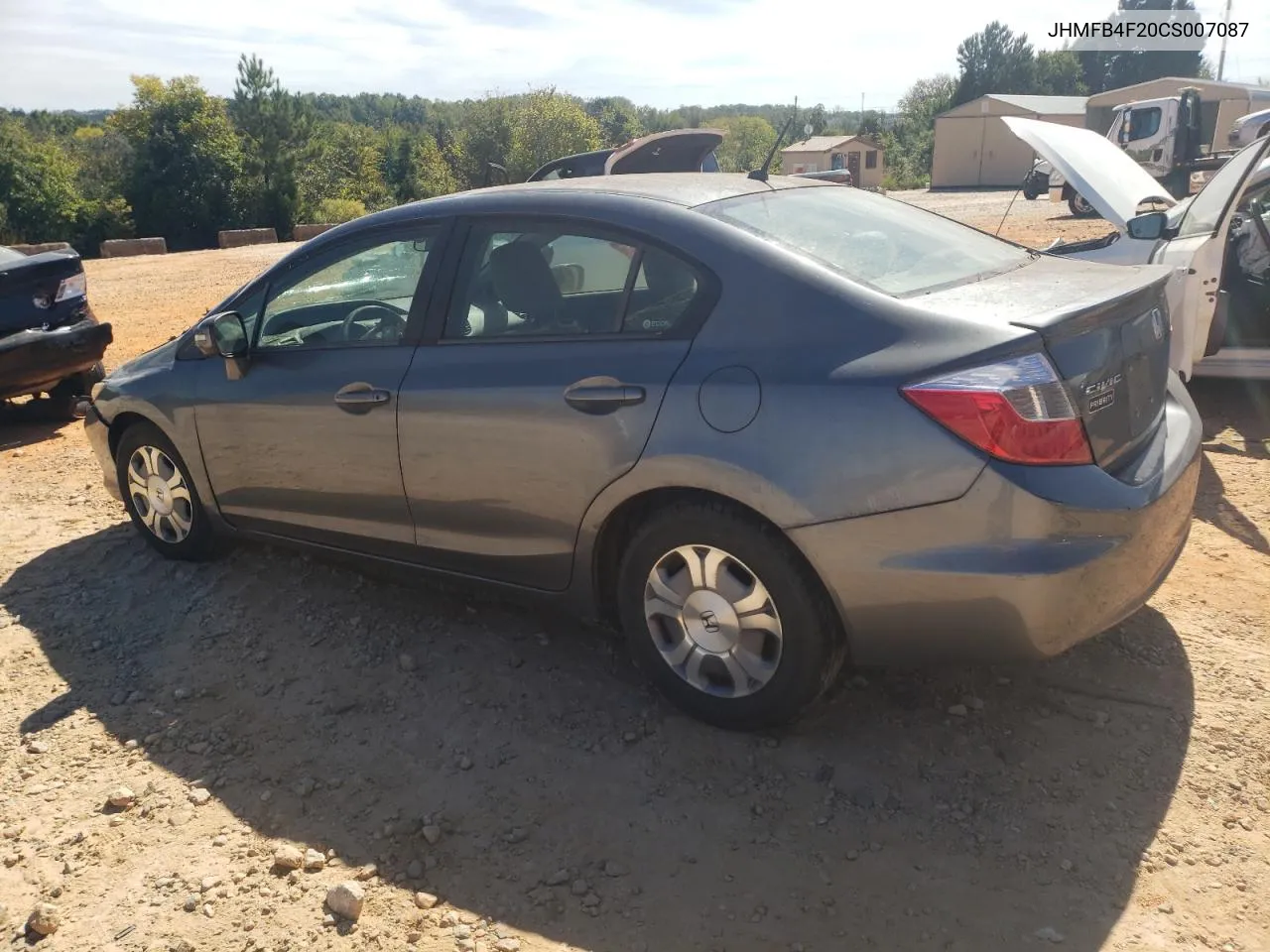 2012 Honda Civic Hybrid VIN: JHMFB4F20CS007087 Lot: 74957324