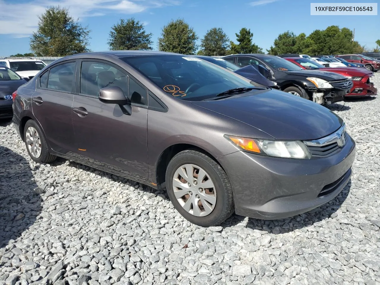 19XFB2F59CE106543 2012 Honda Civic Lx