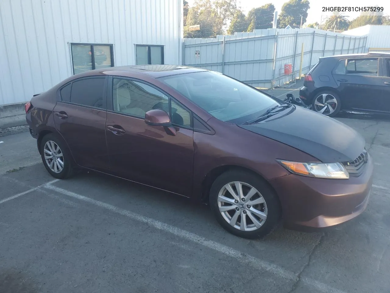 2HGFB2F81CH575299 2012 Honda Civic Ex