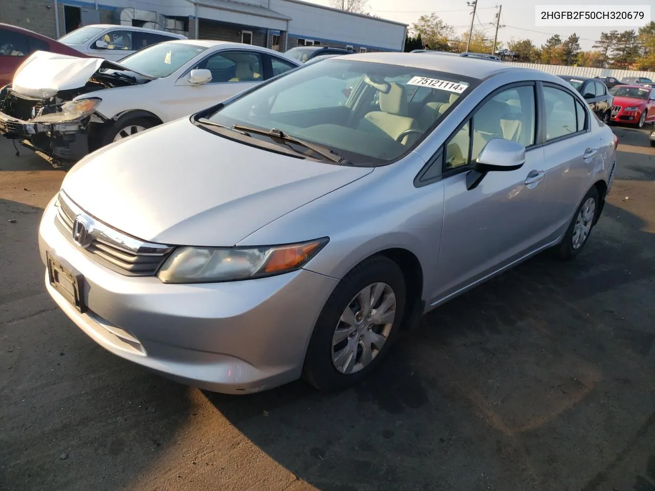 2012 Honda Civic Lx VIN: 2HGFB2F50CH320679 Lot: 75121114