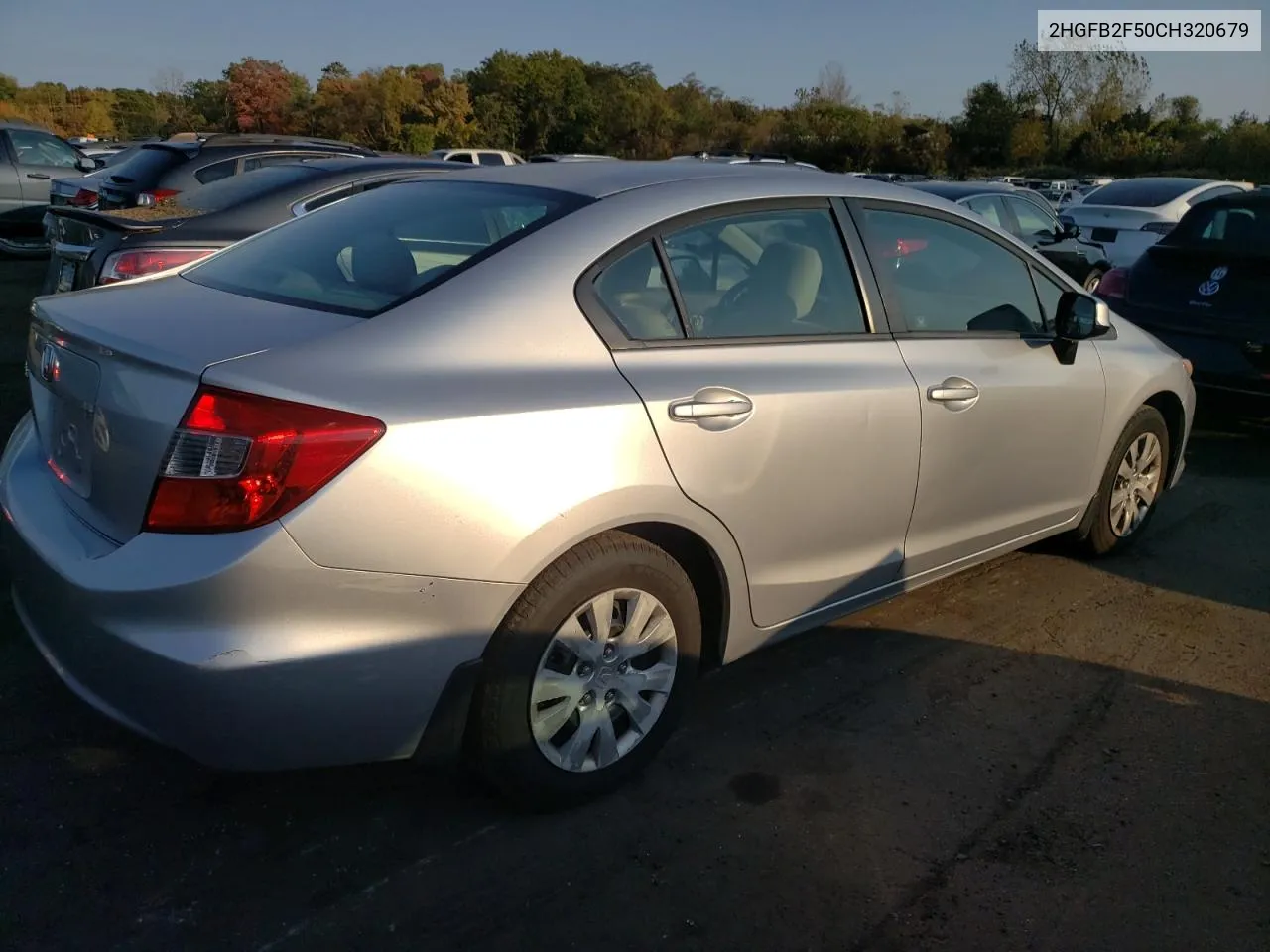 2012 Honda Civic Lx VIN: 2HGFB2F50CH320679 Lot: 75121114