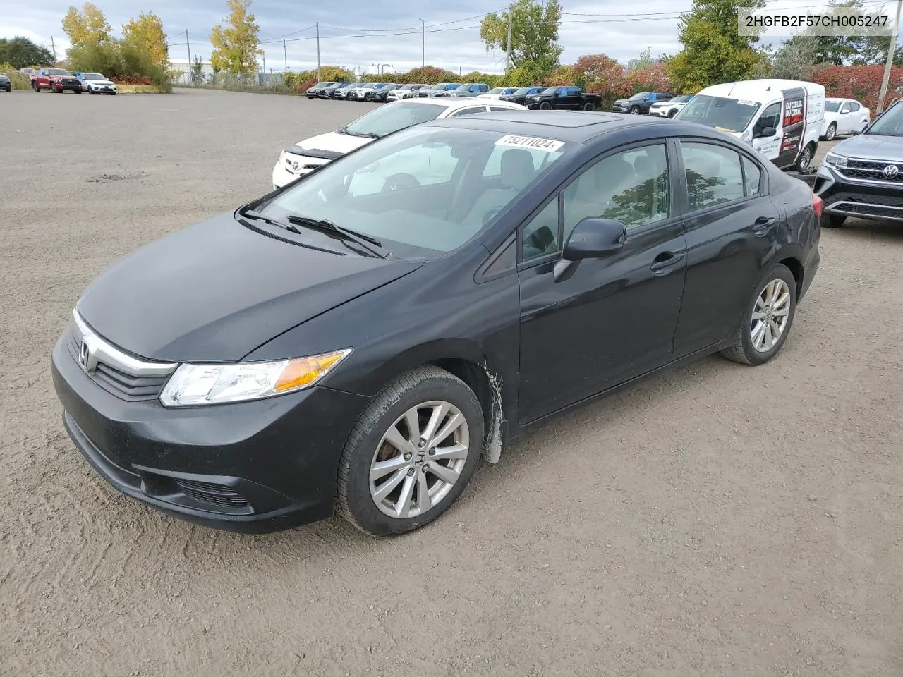 2HGFB2F57CH005247 2012 Honda Civic Lx