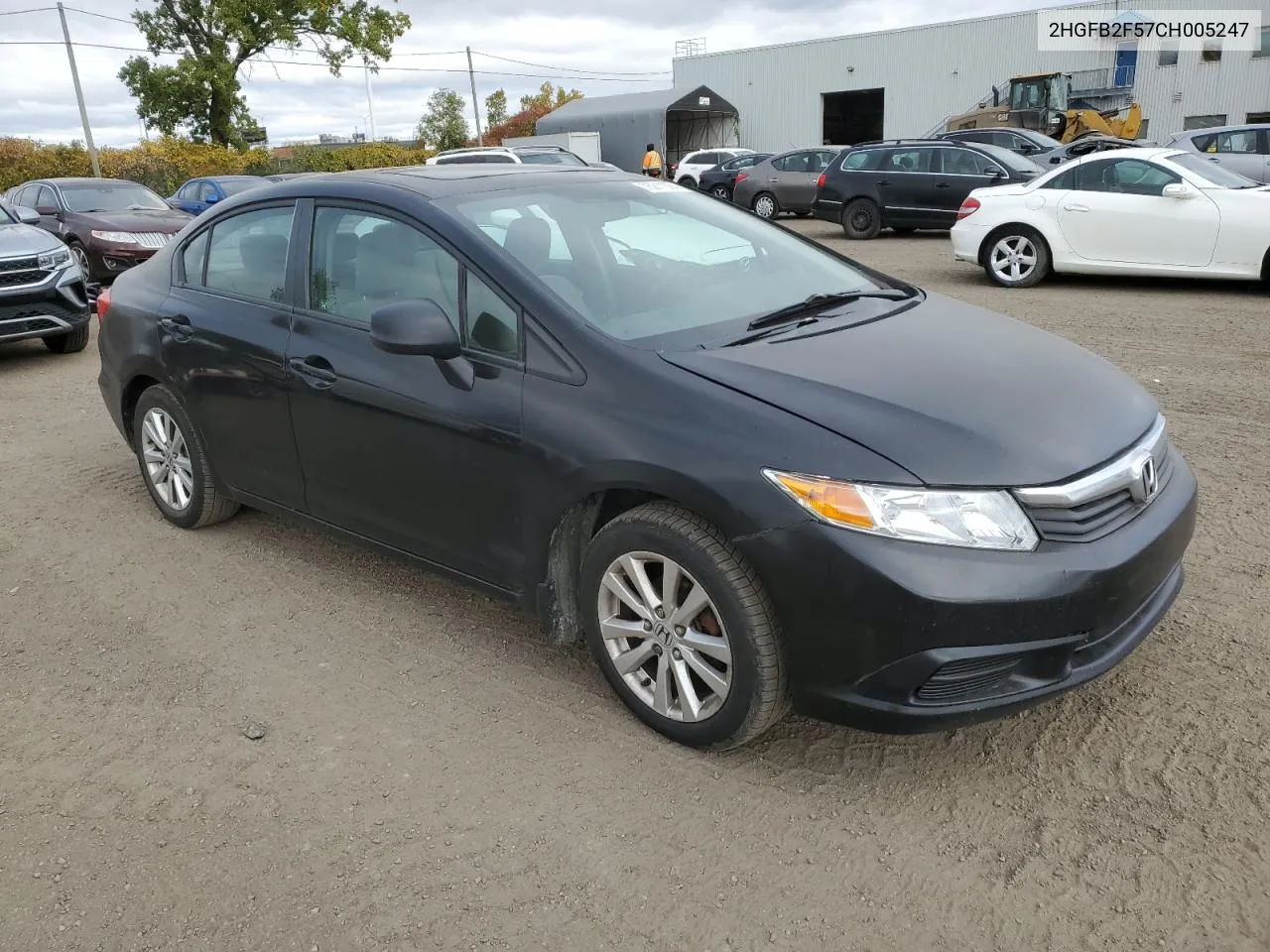 2HGFB2F57CH005247 2012 Honda Civic Lx