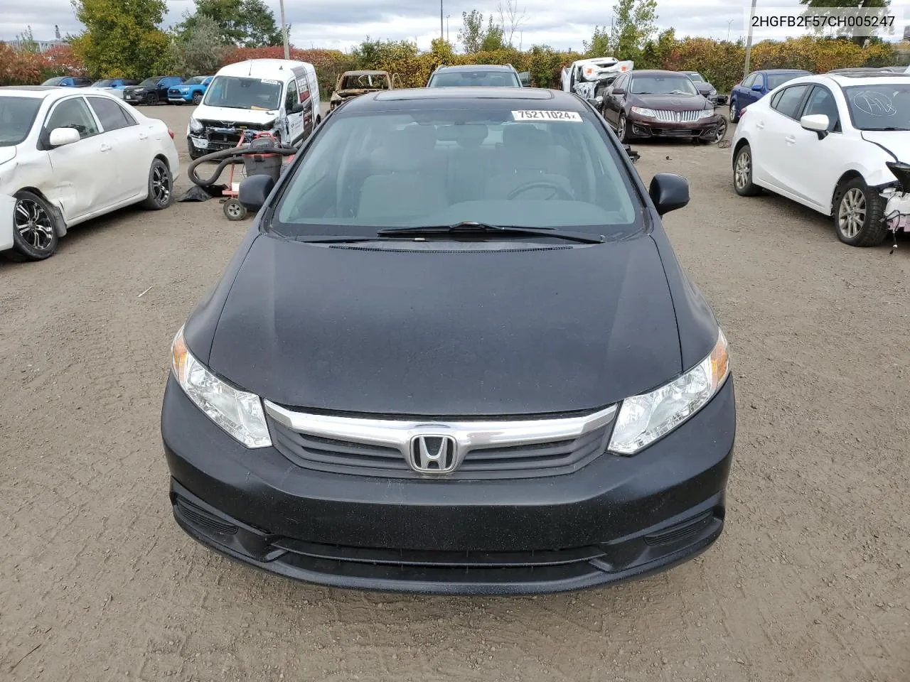 2HGFB2F57CH005247 2012 Honda Civic Lx