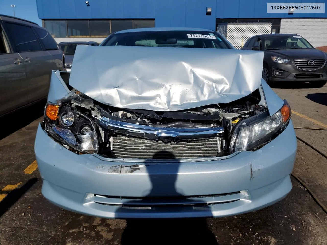 2012 Honda Civic Lx VIN: 19XFB2F56CE012507 Lot: 75225304