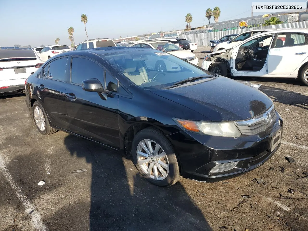 2012 Honda Civic Ex VIN: 19XFB2F82CE332806 Lot: 75294674