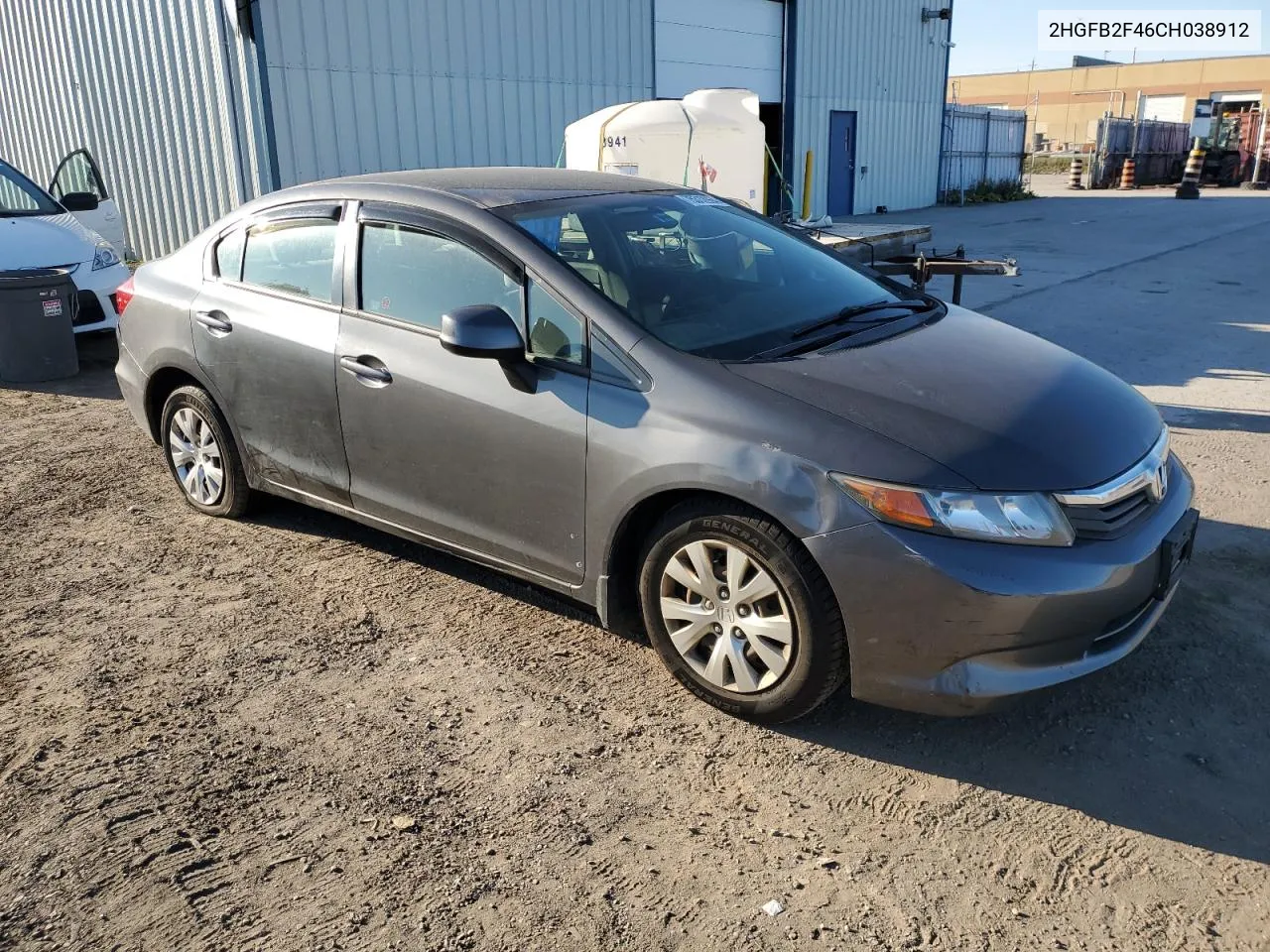 2012 Honda Civic Lx VIN: 2HGFB2F46CH038912 Lot: 75312964