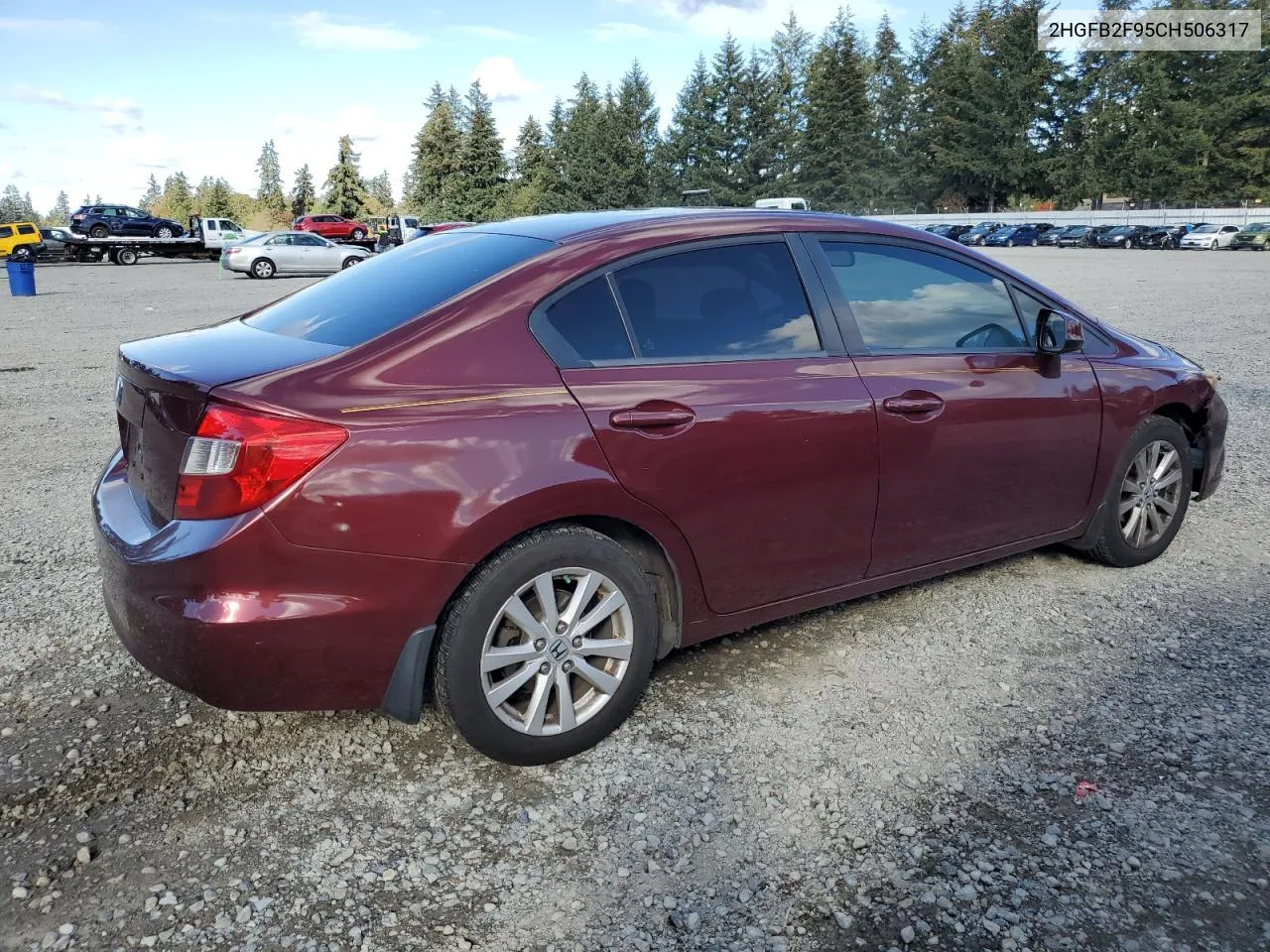 2012 Honda Civic Exl VIN: 2HGFB2F95CH506317 Lot: 75442884