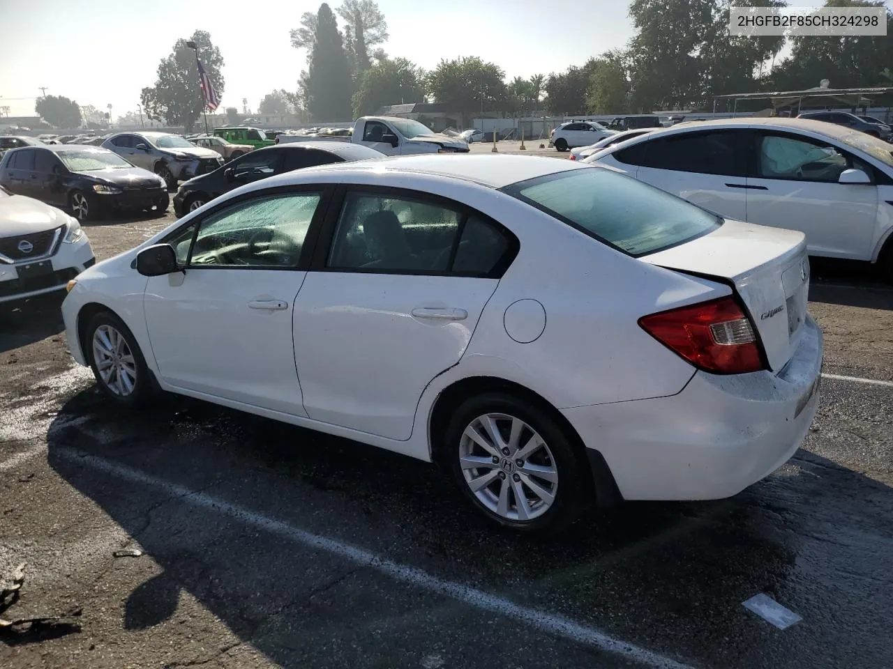 2012 Honda Civic Ex VIN: 2HGFB2F85CH324298 Lot: 75448004