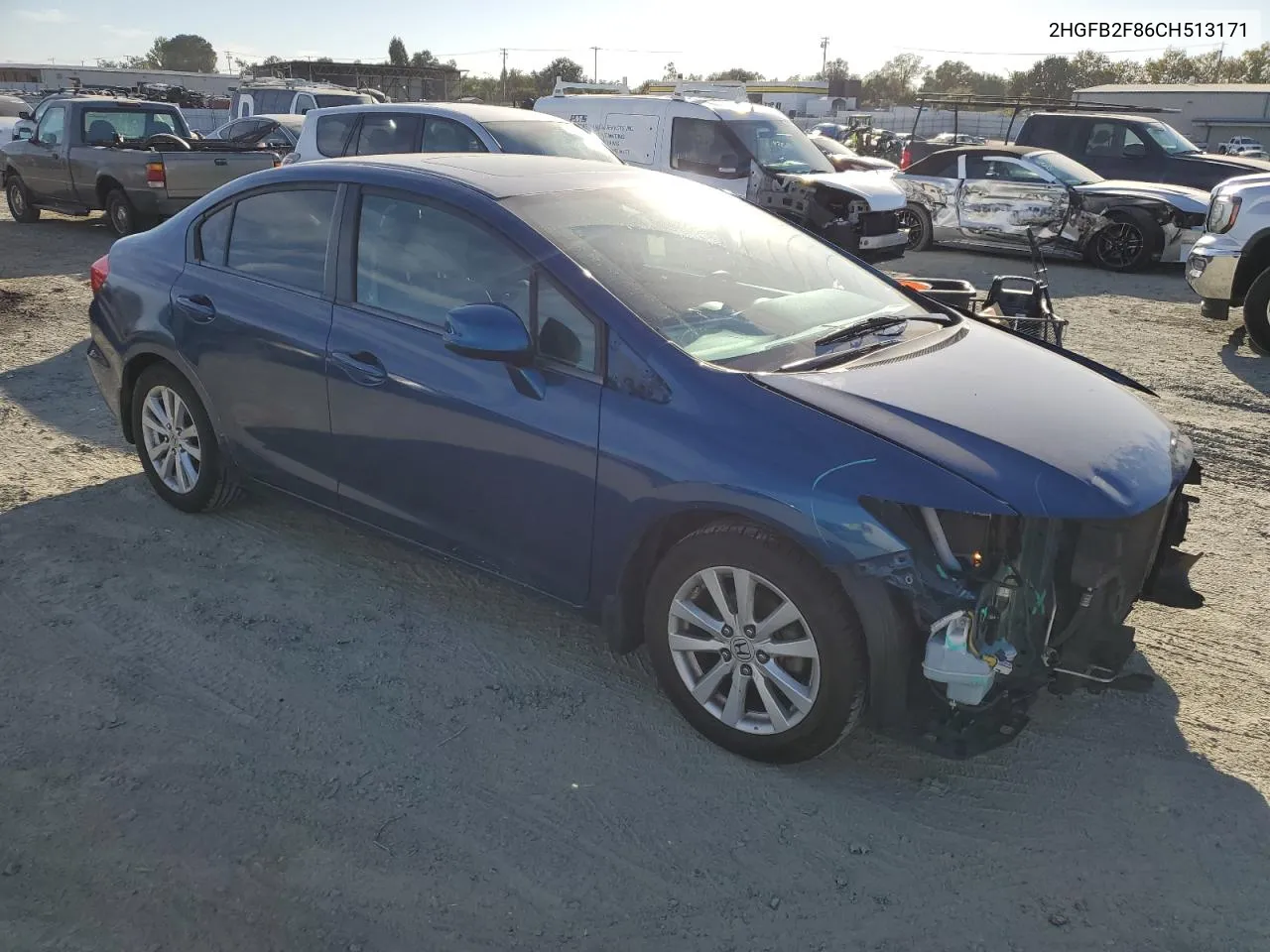 2HGFB2F86CH513171 2012 Honda Civic Ex