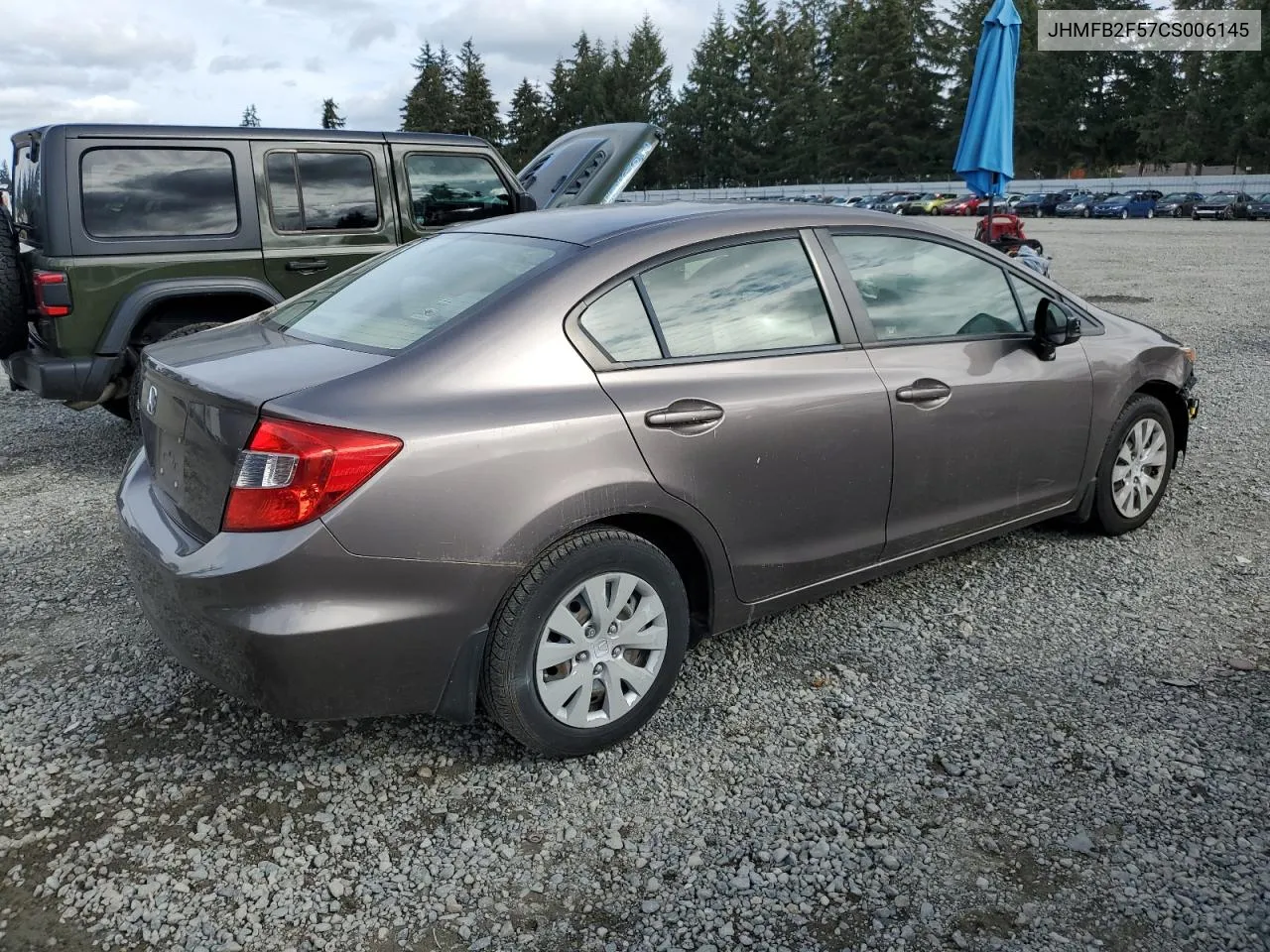 JHMFB2F57CS006145 2012 Honda Civic Lx