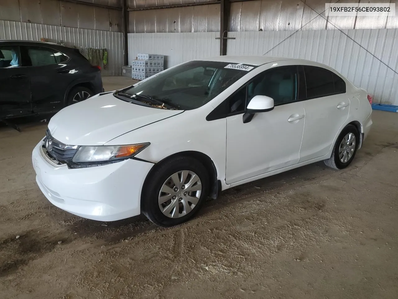 2012 Honda Civic Lx VIN: 19XFB2F56CE093802 Lot: 75536994