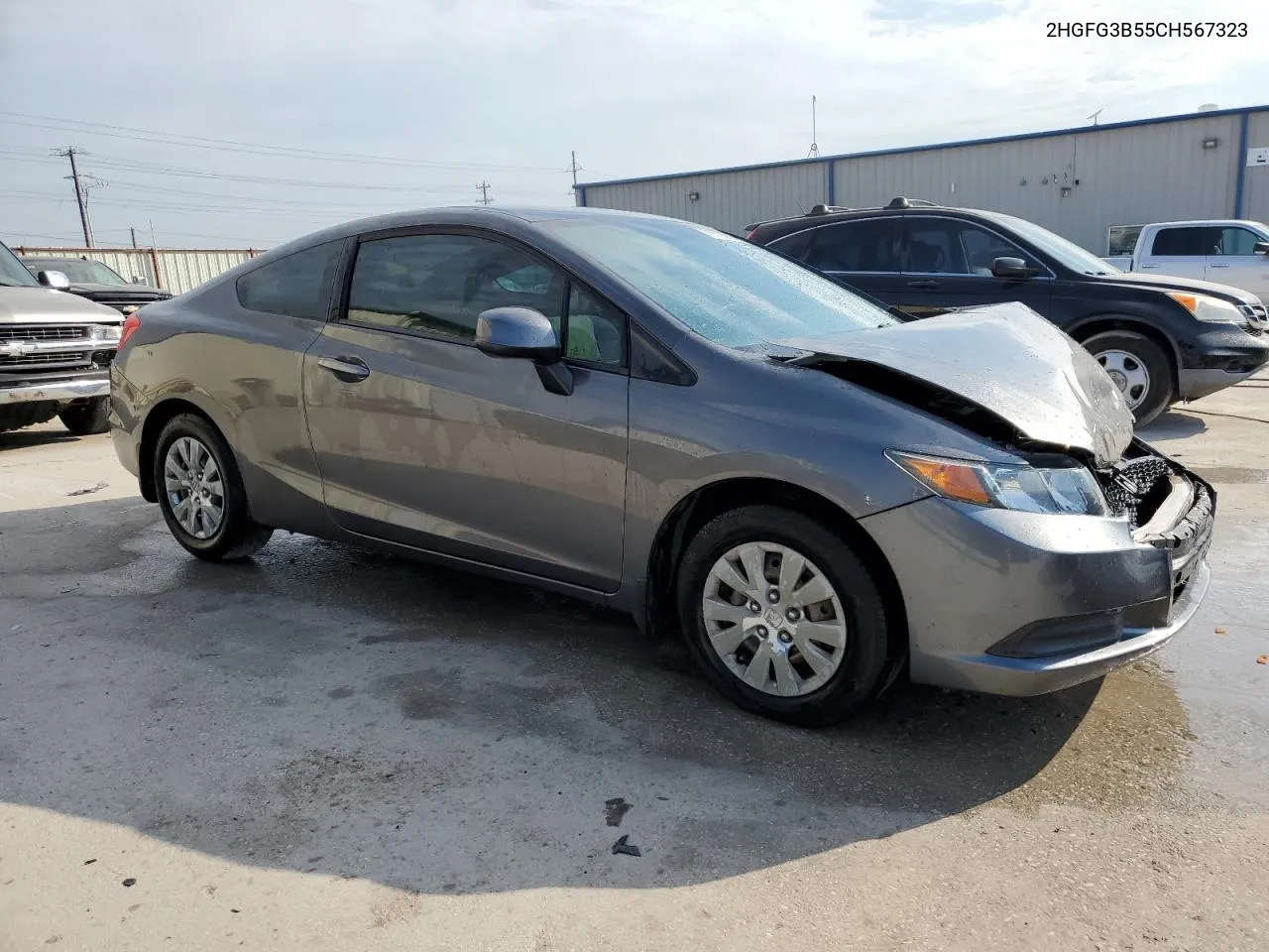 2012 Honda Civic Lx VIN: 2HGFG3B55CH567323 Lot: 75612264