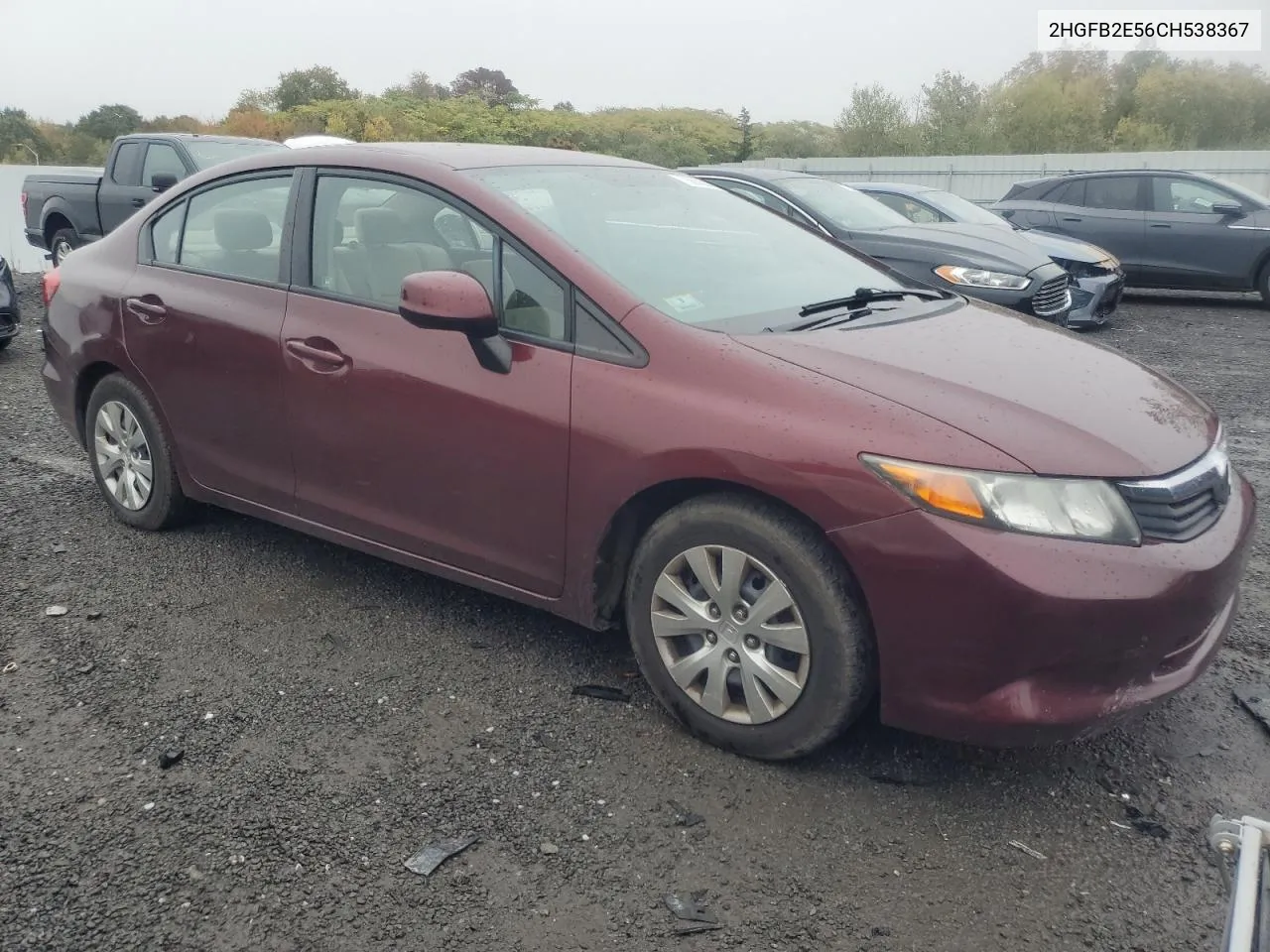 2HGFB2E56CH538367 2012 Honda Civic Lx