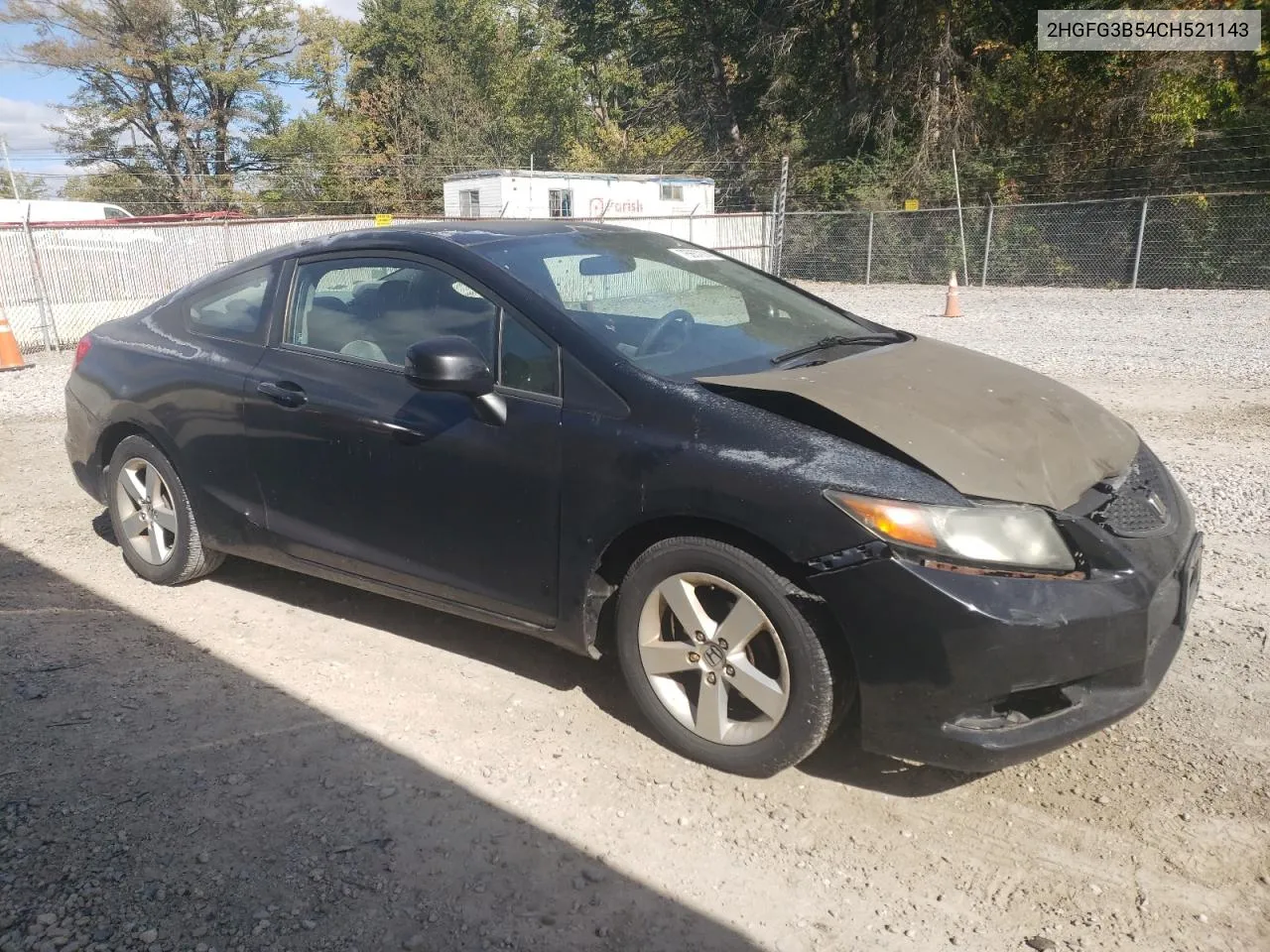 2012 Honda Civic Lx VIN: 2HGFG3B54CH521143 Lot: 75657014