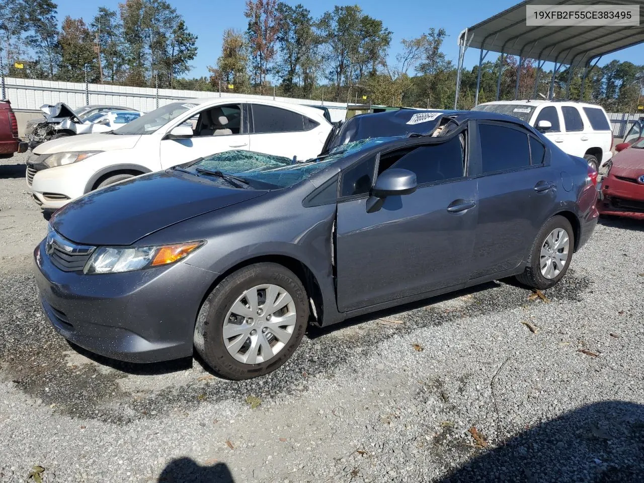 2012 Honda Civic Lx VIN: 19XFB2F55CE383495 Lot: 75668644