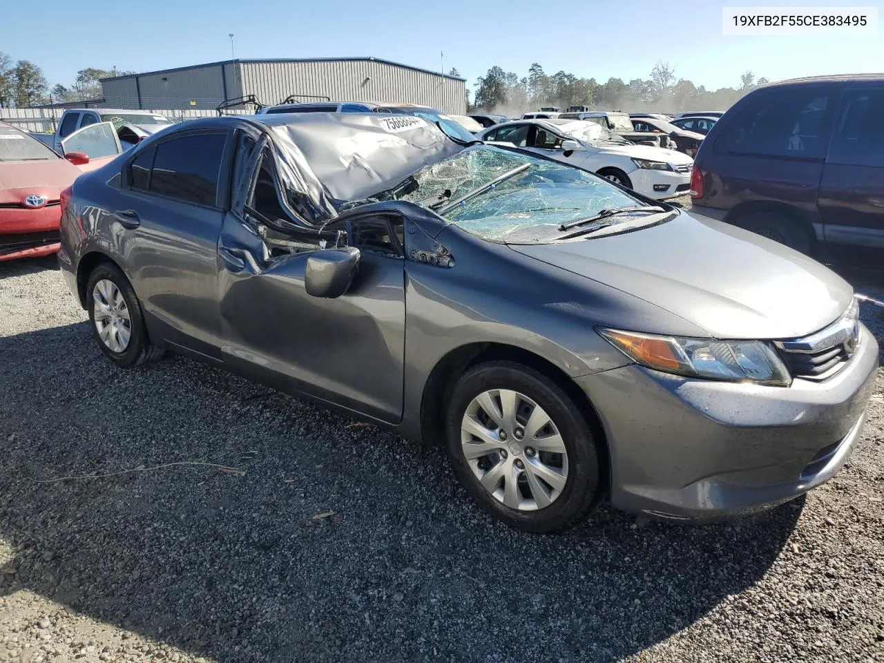 2012 Honda Civic Lx VIN: 19XFB2F55CE383495 Lot: 75668644