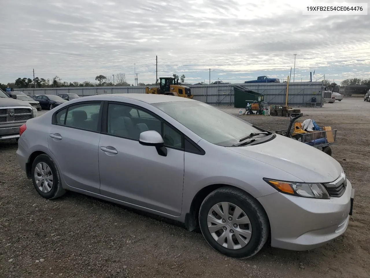 2012 Honda Civic Lx VIN: 19XFB2E54CE064476 Lot: 75750454