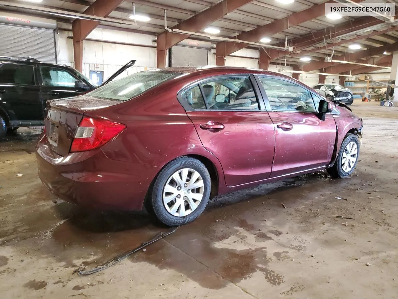 2012 Honda Civic Lx VIN: 19XFB2F59CE047560 Lot: 75840374