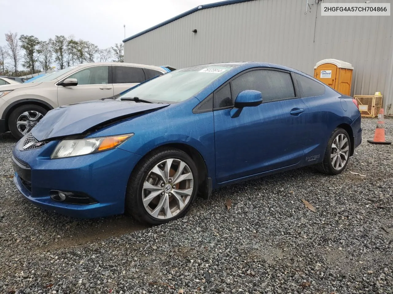 2012 Honda Civic Si VIN: 2HGFG4A57CH704866 Lot: 76123914