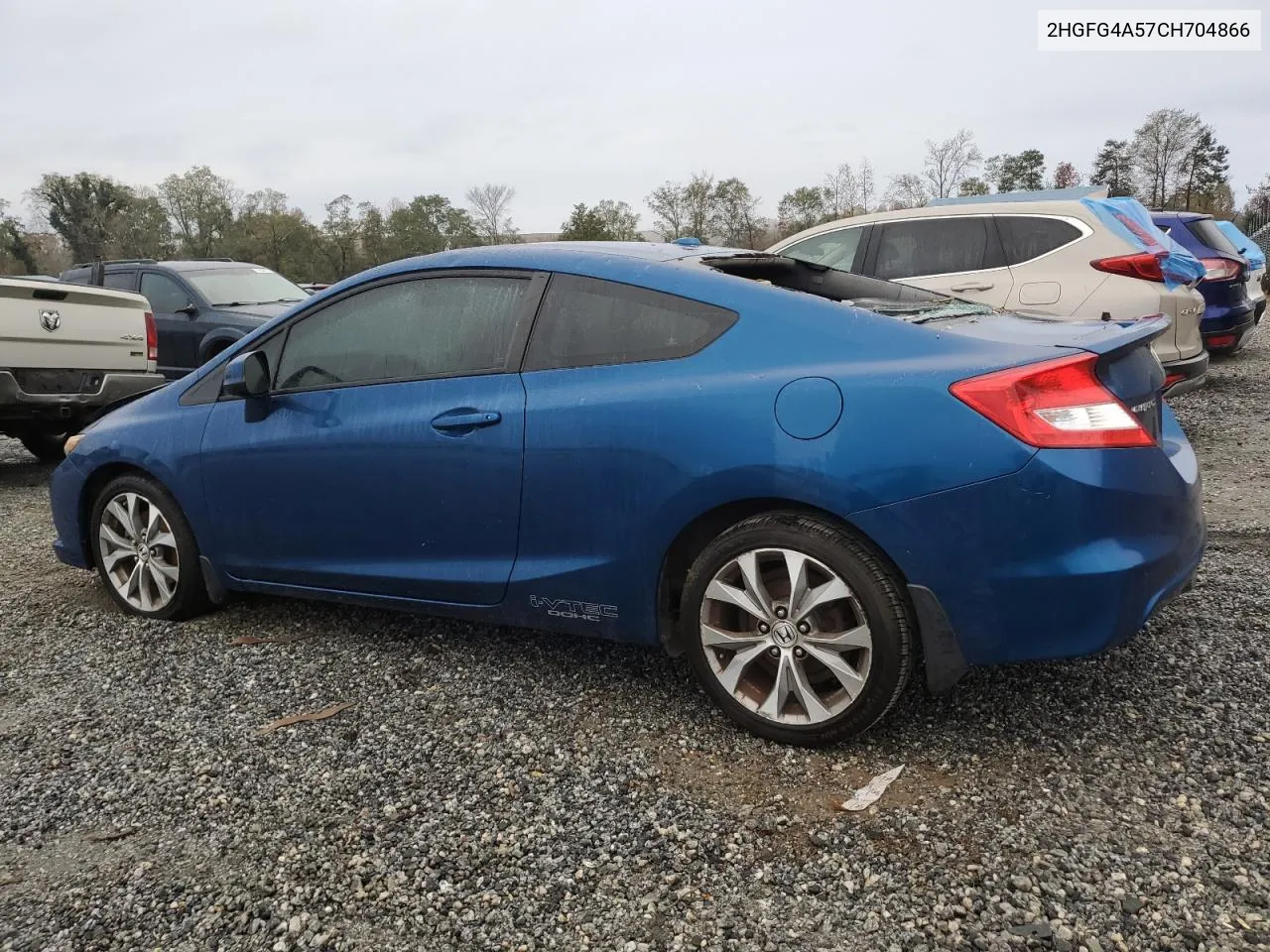 2012 Honda Civic Si VIN: 2HGFG4A57CH704866 Lot: 76123914