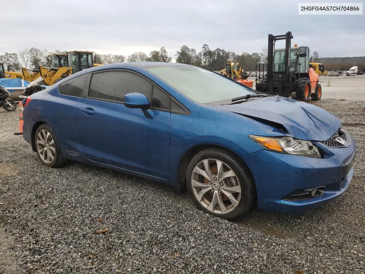 2012 Honda Civic Si VIN: 2HGFG4A57CH704866 Lot: 76123914