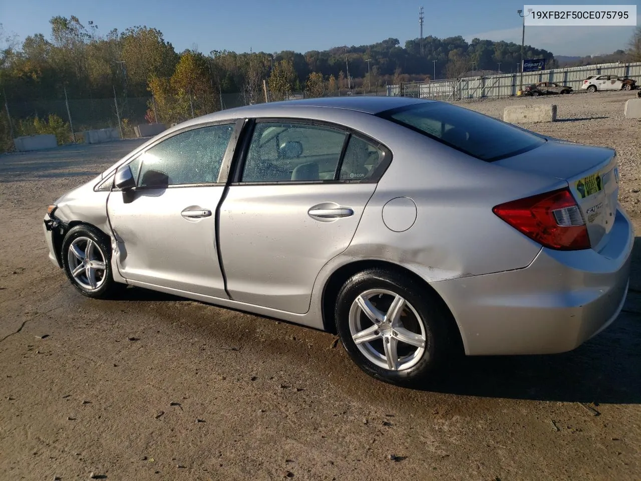 2012 Honda Civic Lx VIN: 19XFB2F50CE075795 Lot: 76125984