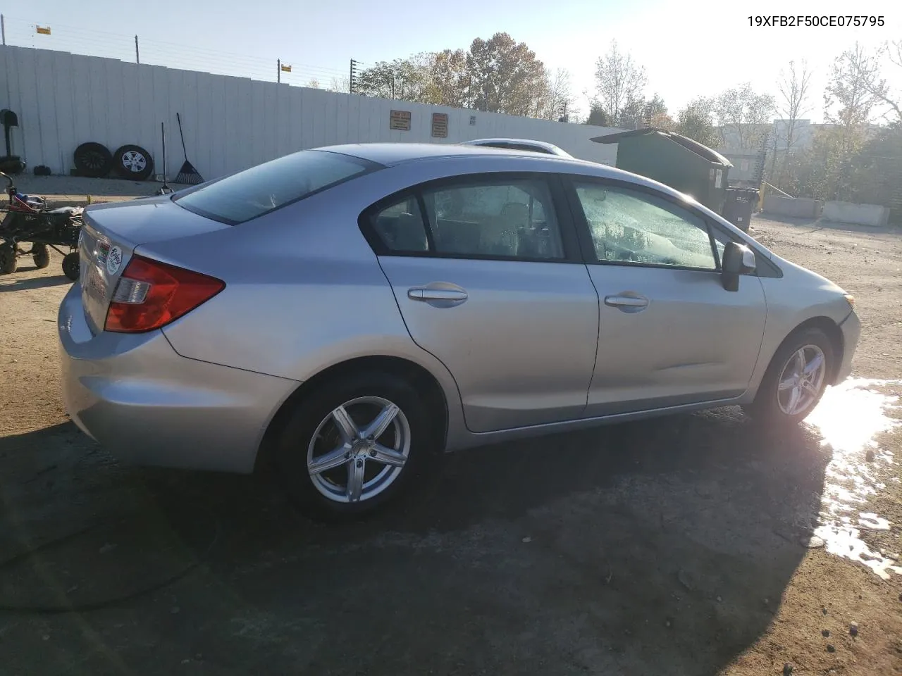 2012 Honda Civic Lx VIN: 19XFB2F50CE075795 Lot: 76125984