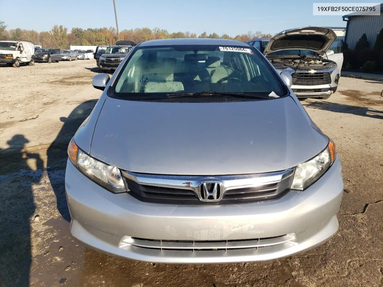 2012 Honda Civic Lx VIN: 19XFB2F50CE075795 Lot: 76125984