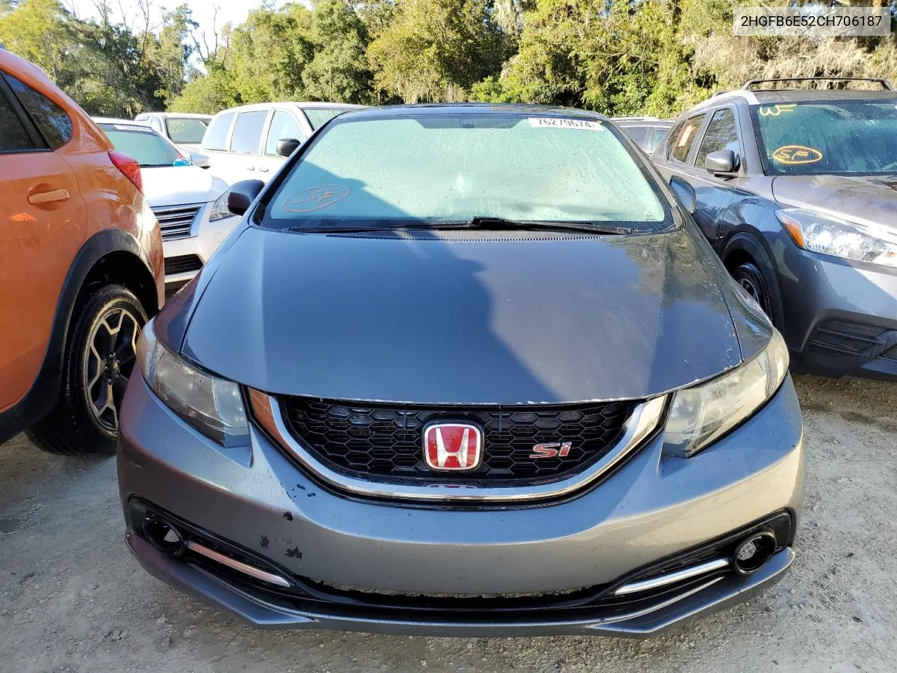 2012 Honda Civic Si VIN: 2HGFB6E52CH706187 Lot: 76279674