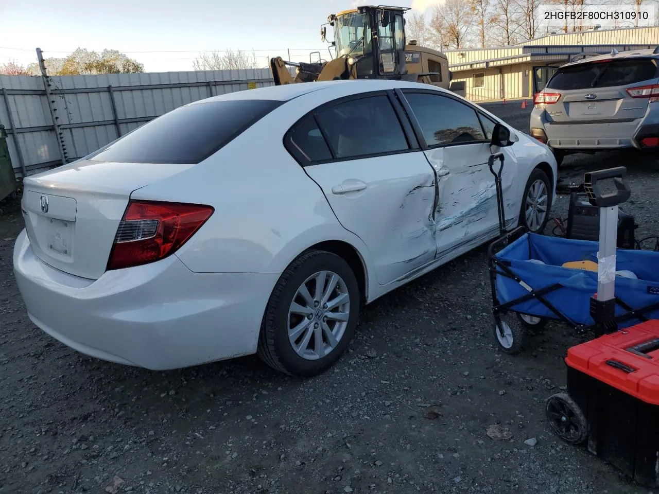 2012 Honda Civic Ex VIN: 2HGFB2F80CH310910 Lot: 76290474