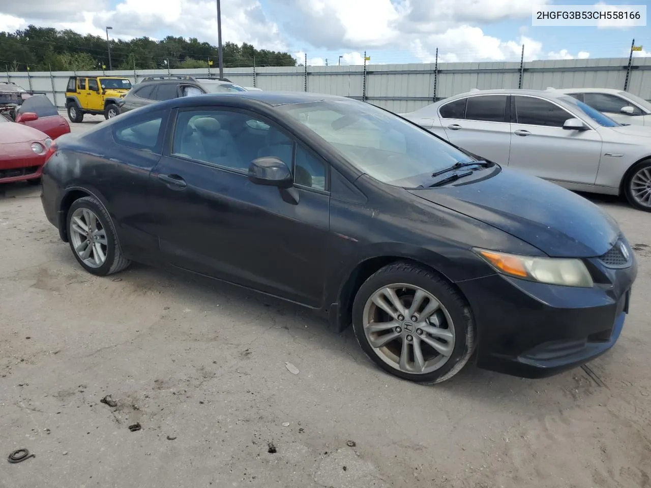 2012 Honda Civic Lx VIN: 2HGFG3B53CH558166 Lot: 76394154