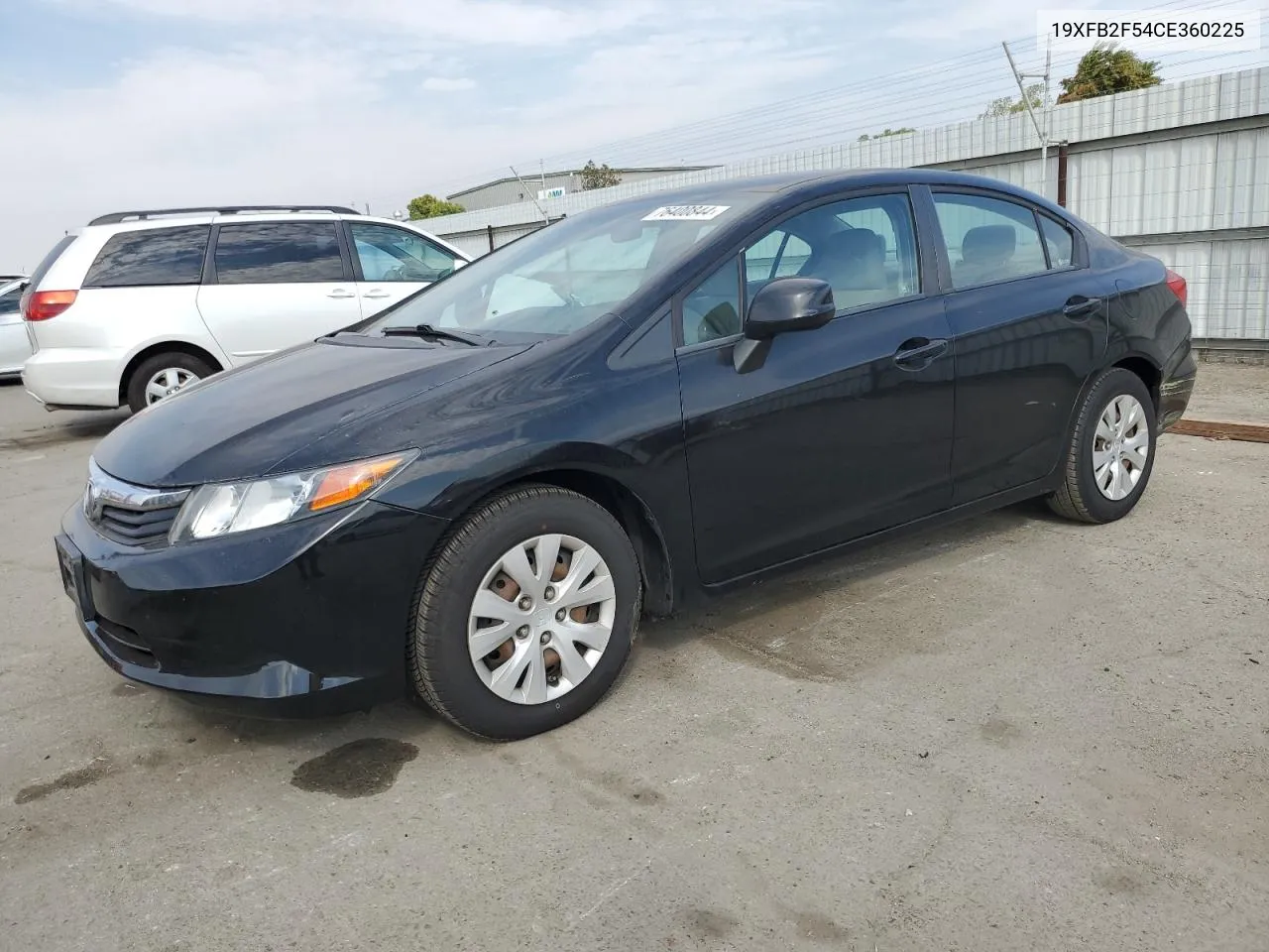 2012 Honda Civic Lx VIN: 19XFB2F54CE360225 Lot: 76400844