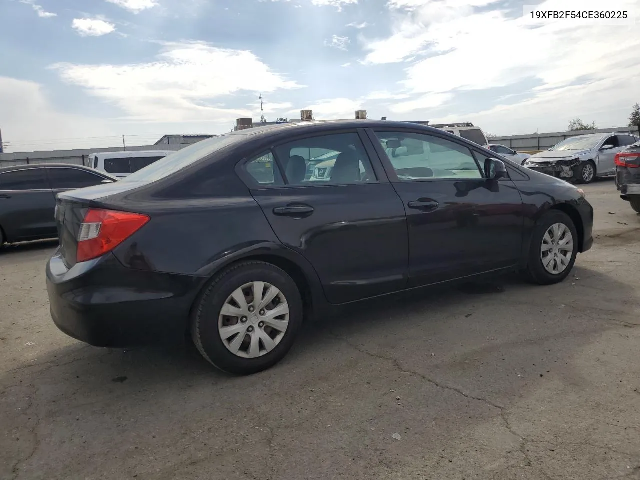 2012 Honda Civic Lx VIN: 19XFB2F54CE360225 Lot: 76400844