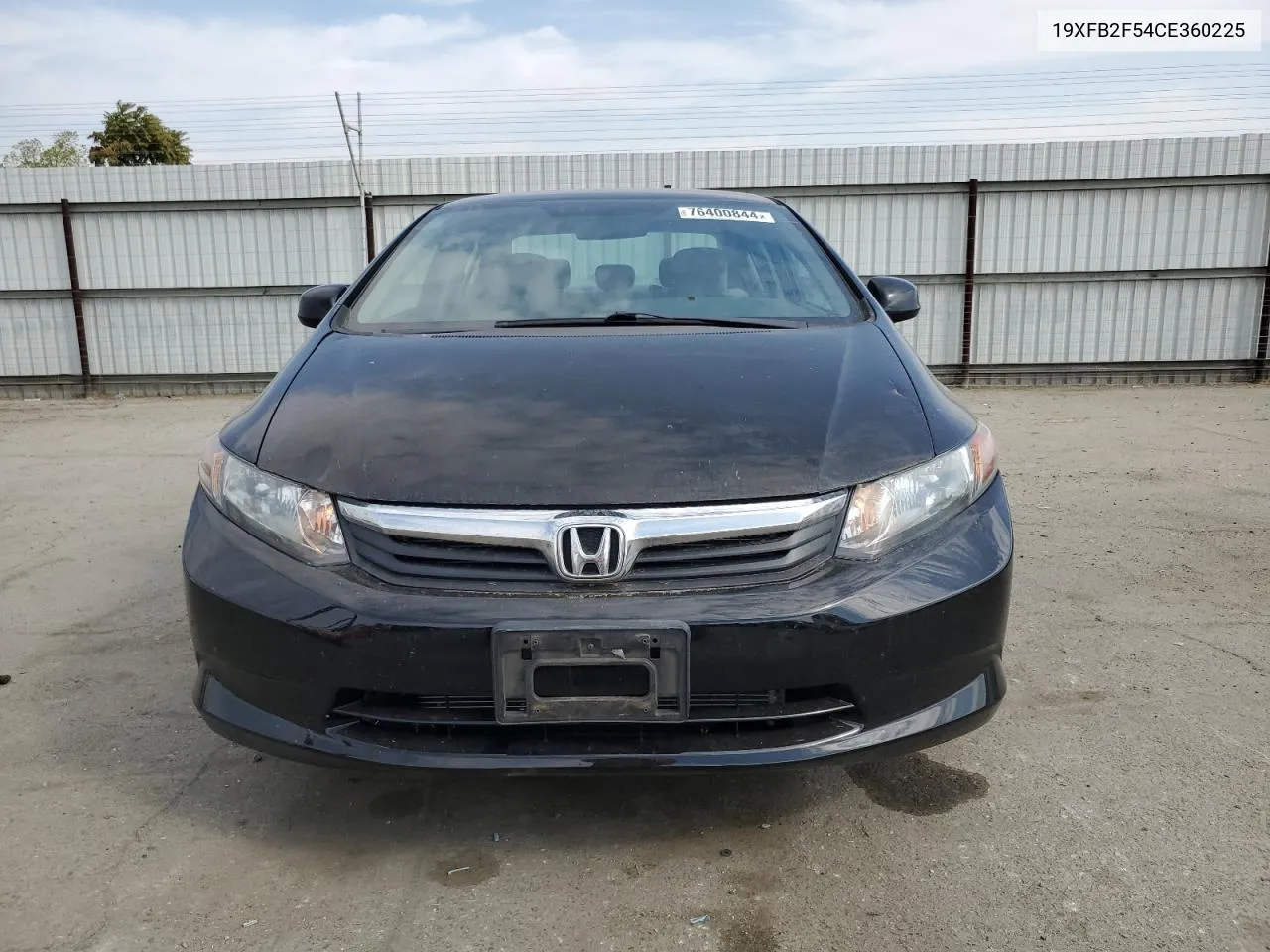 2012 Honda Civic Lx VIN: 19XFB2F54CE360225 Lot: 76400844