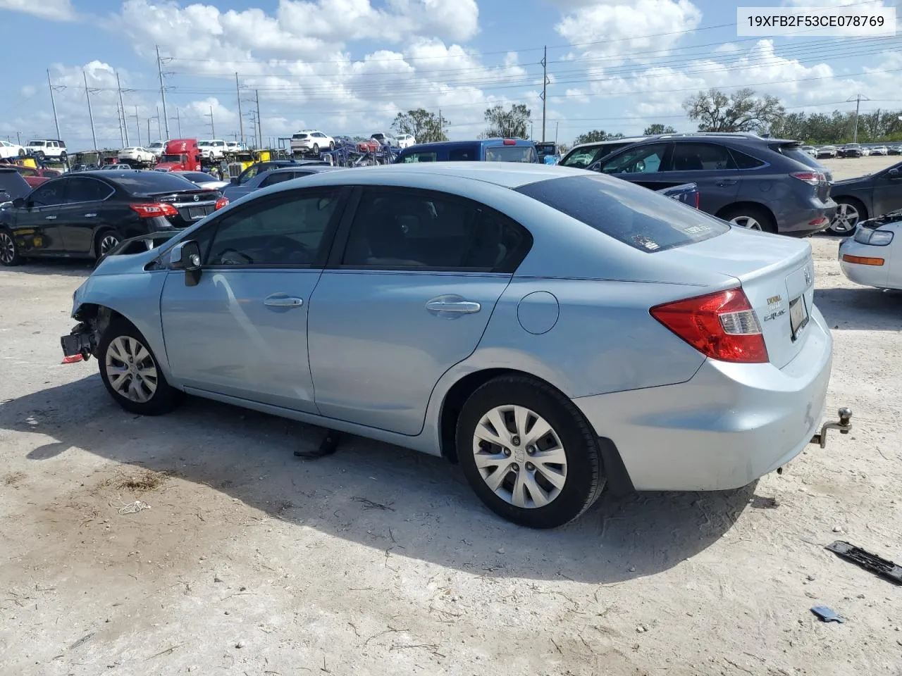 2012 Honda Civic Lx VIN: 19XFB2F53CE078769 Lot: 76419864