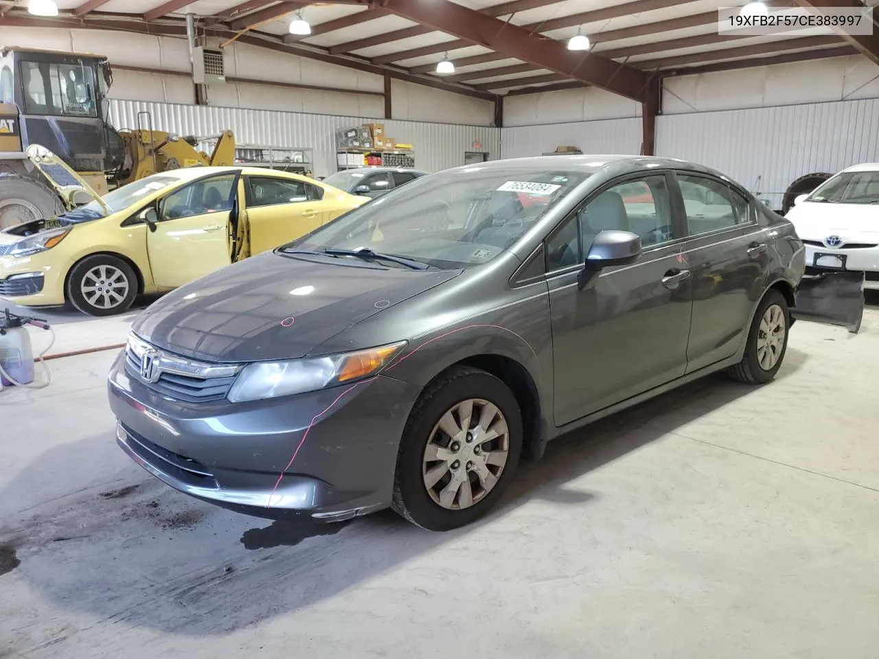 2012 Honda Civic Lx VIN: 19XFB2F57CE383997 Lot: 76534084