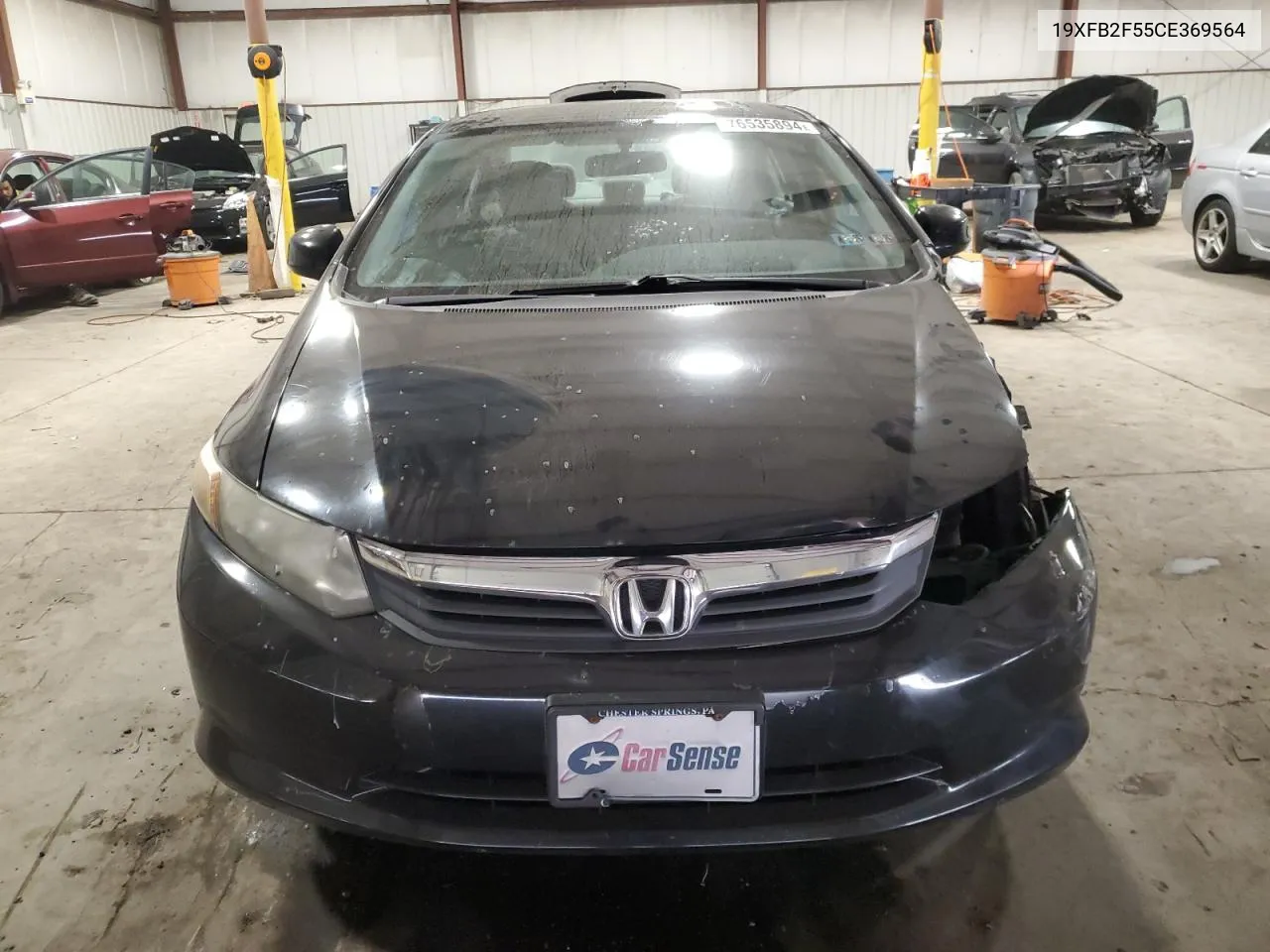 2012 Honda Civic Lx VIN: 19XFB2F55CE369564 Lot: 76535894