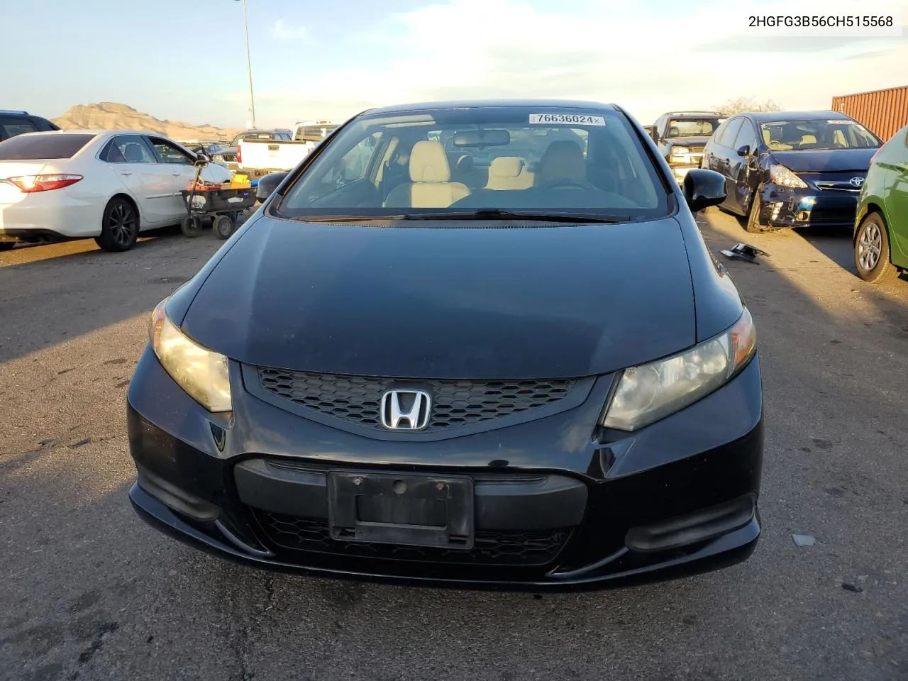 2012 Honda Civic Lx VIN: 2HGFG3B56CH515568 Lot: 76636024