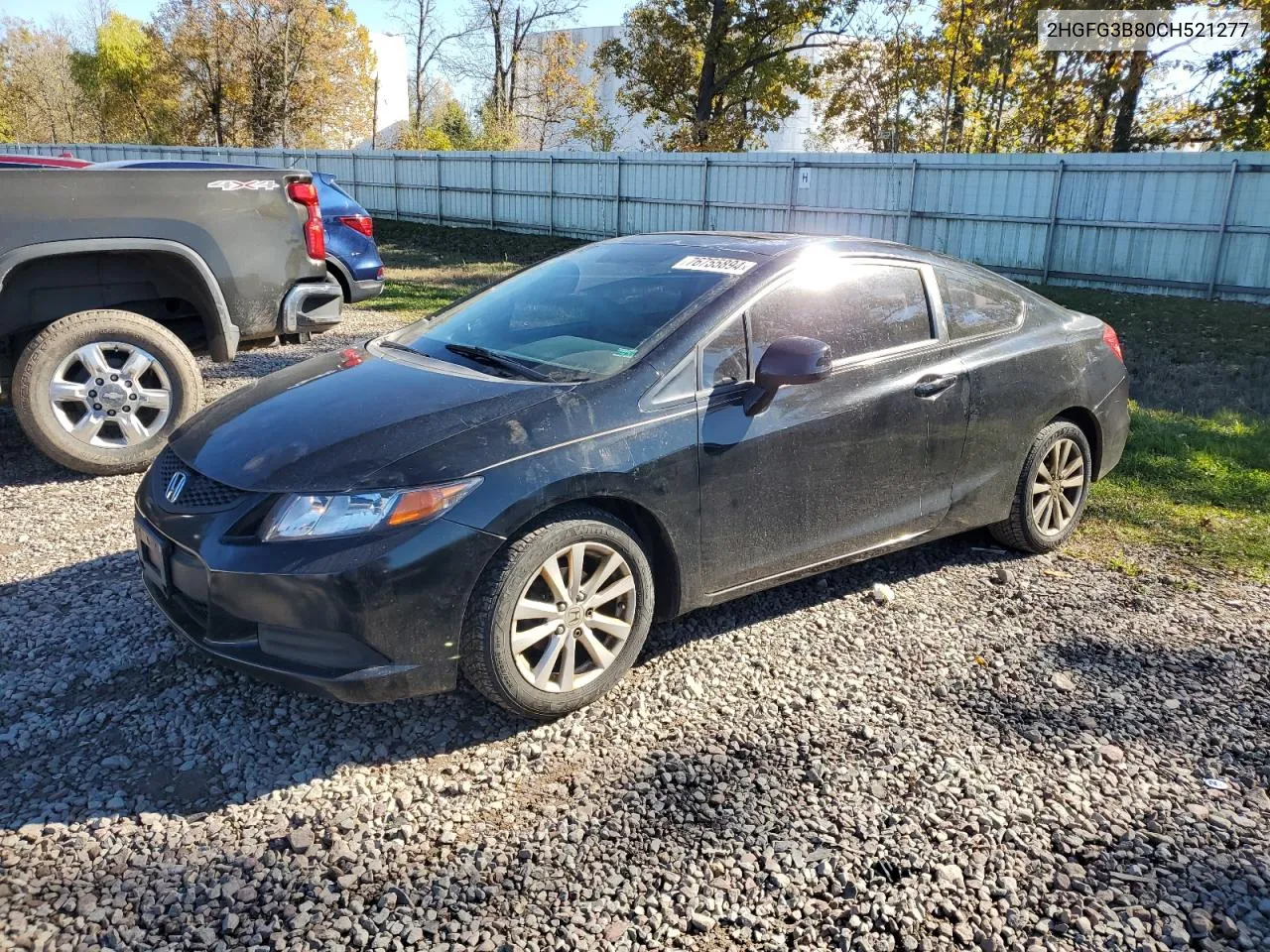 2012 Honda Civic Ex VIN: 2HGFG3B80CH521277 Lot: 76755894