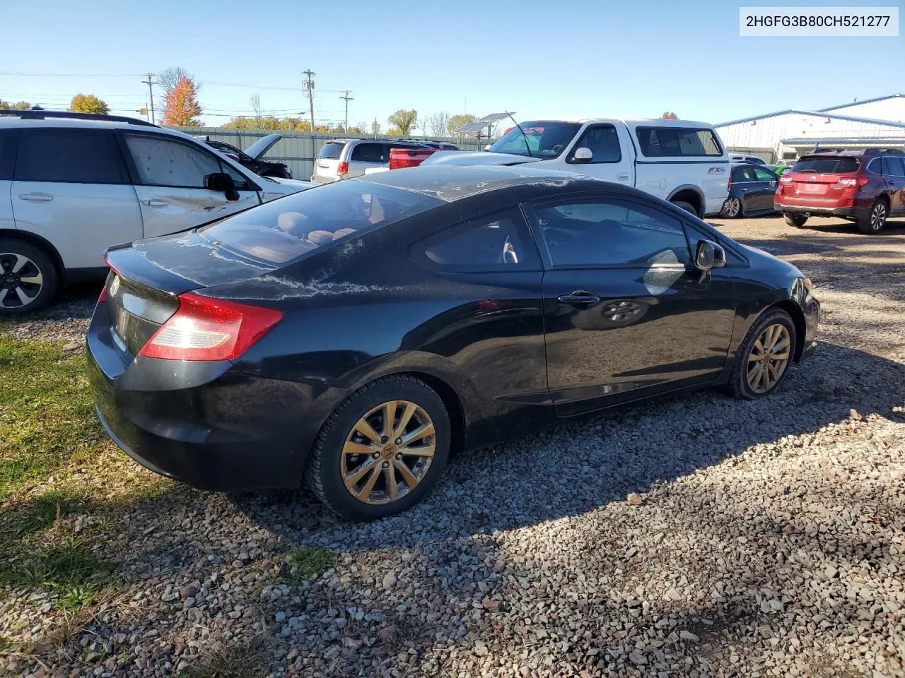 2012 Honda Civic Ex VIN: 2HGFG3B80CH521277 Lot: 76755894