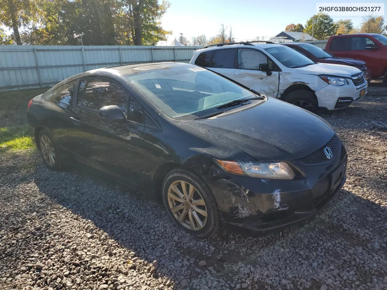 2012 Honda Civic Ex VIN: 2HGFG3B80CH521277 Lot: 76755894