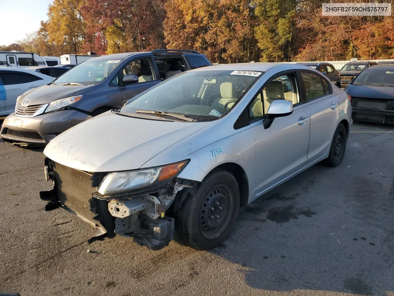 2HGFB2F59CH575797 2012 Honda Civic Lx