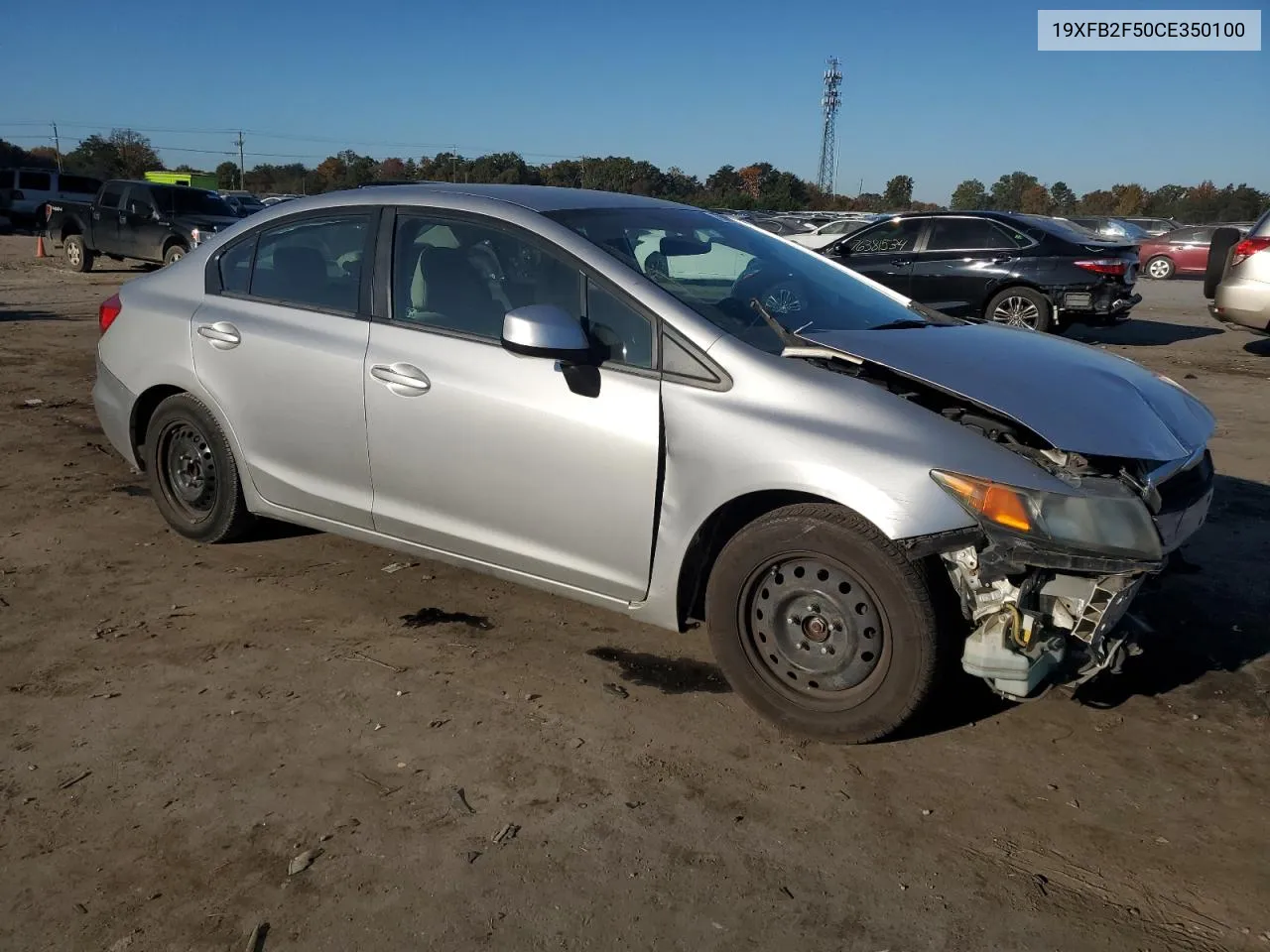 2012 Honda Civic Lx VIN: 19XFB2F50CE350100 Lot: 76885844